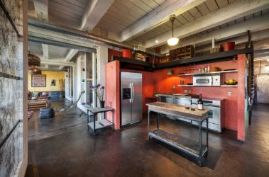 Урбанистический шик кухонь в стиле лофт — 255+ (Фото) Индустриальной атмосферы