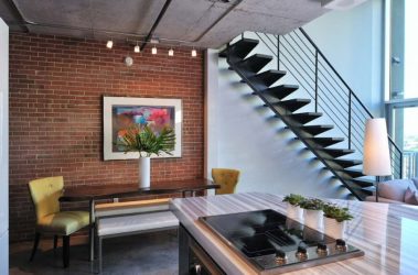 Урбанистический шик кухонь в стиле лофт — 255+ (Фото) Индустриальной атмосферы