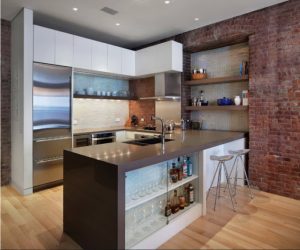 Урбанистический шик кухонь в стиле лофт — 255+ (Фото) Индустриальной атмосферы