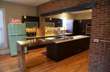 Урбанистический шик кухонь в стиле лофт — 255+ (Фото) Индустриальной атмосферы