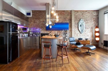 Урбанистический шик кухонь в стиле лофт — 255+ (Фото) Индустриальной атмосферы