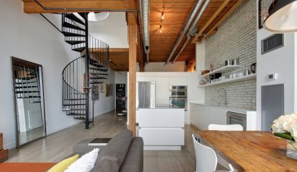 Урбанистический шик кухонь в стиле лофт — 255+ (Фото) Индустриальной атмосферы