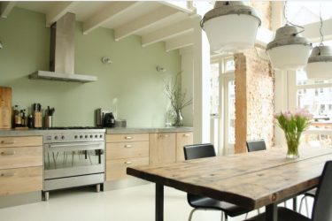 Урбанистический шик кухонь в стиле лофт — 255+ (Фото) Индустриальной атмосферы