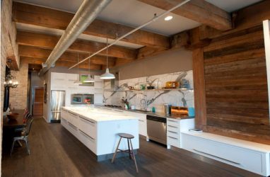 Урбанистический шик кухонь в стиле лофт — 255+ (Фото) Индустриальной атмосферы