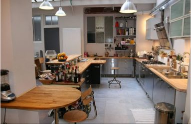 Урбанистический шик кухонь в стиле лофт — 255+ (Фото) Индустриальной атмосферы