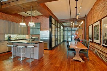 Урбанистический шик кухонь в стиле лофт — 255+ (Фото) Индустриальной атмосферы