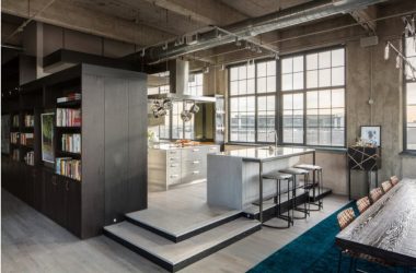 Урбанистический шик кухонь в стиле лофт — 255+ (Фото) Индустриальной атмосферы