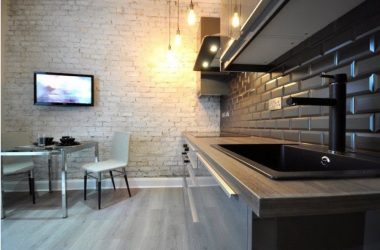 Урбанистический шик кухонь в стиле лофт — 255+ (Фото) Индустриальной атмосферы