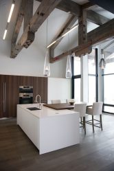 Урбанистический шик кухонь в стиле лофт — 255+ (Фото) Индустриальной атмосферы