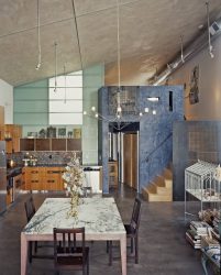 Урбанистический шик кухонь в стиле лофт — 255+ (Фото) Индустриальной атмосферы