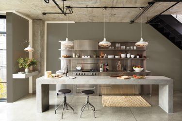 Урбанистический шик кухонь в стиле лофт — 255+ (Фото) Индустриальной атмосферы