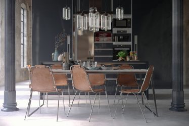 Урбанистический шик кухонь в стиле лофт — 255+ (Фото) Индустриальной атмосферы