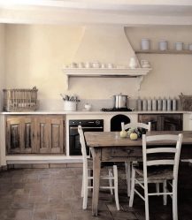 Дизайн красивых Кухонь в стиле Прованс: 240+ Фото Современных Оформлений (стены, потолок, шторы)