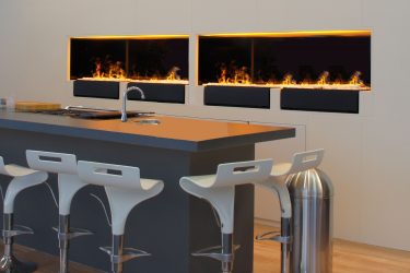 Электрический Камин с эффектом живого пламени: Настенный, Встраиваемый, Напольный. Какой модели отдать предпочтение? (230+ Фото)