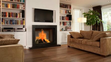 Электрический Камин с эффектом живого пламени: Настенный, Встраиваемый, Напольный. Какой модели отдать предпочтение? (230+ Фото)