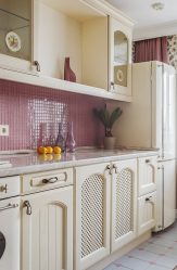 Дизайн красивых Кухонь в стиле Прованс: 240+ Фото Современных Оформлений (стены, потолок, шторы)