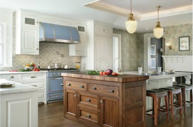 Дизайн красивых Кухонь в стиле Прованс: 240+ Фото Современных Оформлений (стены, потолок, шторы)