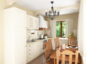 Дизайн красивых Кухонь в стиле Прованс: 240+ Фото Современных Оформлений (стены, потолок, шторы)