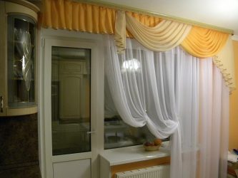 Дизайн современной шторы с ламбрекеном на кухню. Модные тенденции и ТОП-6 советов + 145 ФОТО