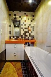 Современный модный дизайн совмещенной ванной комнаты со стиральной машиной. ТОП-10 идей для экономии пространства + 50 ФОТО