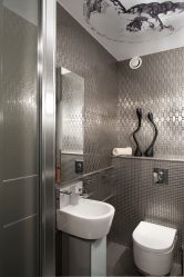 Современный модный дизайн совмещенной ванной комнаты со стиральной машиной. ТОП-10 идей для экономии пространства + 50 ФОТО