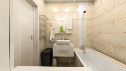 Современный модный дизайн совмещенной ванной комнаты со стиральной машиной. ТОП-10 идей для экономии пространства + 50 ФОТО