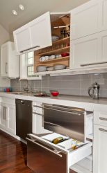 Куда поставить холодильник, если кухня маленькая? Учимся экономить пространство: 120+ Фото расположений в дизайне