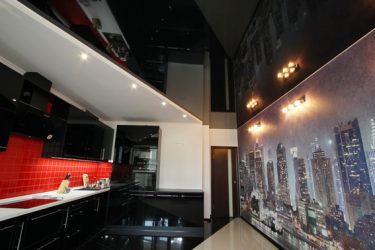 Современные натяжные потолки (матовые, глянцевые, двухуровневые). Выбор и установка от А до Я + 230 ФОТО