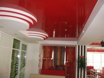 Современные натяжные потолки (матовые, глянцевые, двухуровневые). Выбор и установка от А до Я + 230 ФОТО