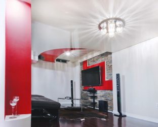 Современные натяжные потолки (матовые, глянцевые, двухуровневые). Выбор и установка от А до Я + 230 ФОТО