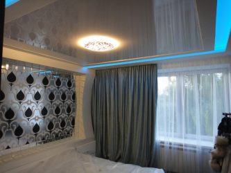 Современные натяжные потолки (матовые, глянцевые, двухуровневые). Выбор и установка от А до Я + 230 ФОТО