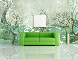Обои в интерьере (прихожей, гостиной, спальни, кухни). От теории к практике + 190 ФОТО