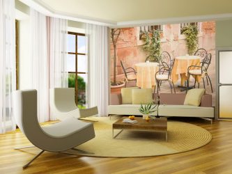 Обои в интерьере (прихожей, гостиной, спальни, кухни). От теории к практике + 190 ФОТО