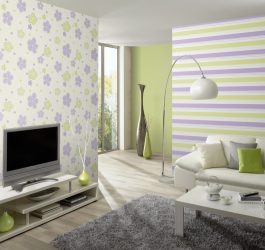 Обои в интерьере (прихожей, гостиной, спальни, кухни). От теории к практике + 190 ФОТО