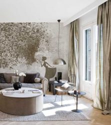 Обои в интерьере (прихожей, гостиной, спальни, кухни). От теории к практике + 190 ФОТО