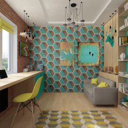 Обои в интерьере (прихожей, гостиной, спальни, кухни). От теории к практике + 190 ФОТО