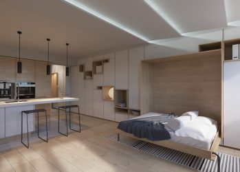 230+ Фото Идей интерьеров 1-й (однокомнатной) Квартиры в 40 кв.м. Простой и стильный современный дизайн