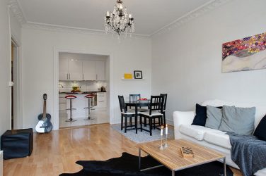 230+ Фото Идей интерьеров 1-й (однокомнатной) Квартиры в 40 кв.м. Простой и стильный современный дизайн