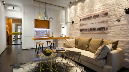 230+ Фото Идей интерьеров 1-й (однокомнатной) Квартиры в 40 кв.м. Простой и стильный современный дизайн