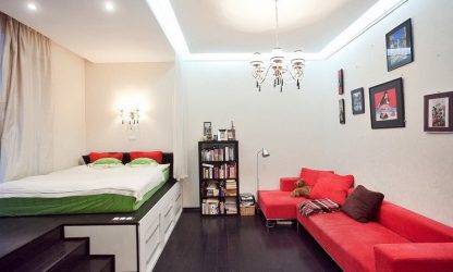 230+ Фото Идей интерьеров 1-й (однокомнатной) Квартиры в 40 кв.м. Простой и стильный современный дизайн