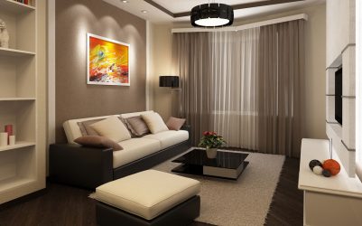 230+ Фото Идей интерьеров 1-й (однокомнатной) Квартиры в 40 кв.м. Простой и стильный современный дизайн