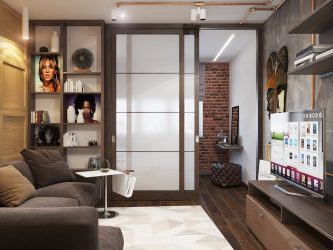 230+ Фото Идей интерьеров 1-й (однокомнатной) Квартиры в 40 кв.м. Простой и стильный современный дизайн