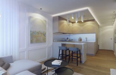 230+ Фото Идей интерьеров 1-й (однокомнатной) Квартиры в 40 кв.м. Простой и стильный современный дизайн