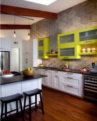 Отделка стен на кухне: 205+ Фото Вариантов (панели, ламинат, штукатурка). Как сочетать практичность с эстетикой?