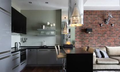 Отделка стен на кухне: 205+ Фото Вариантов (панели, ламинат, штукатурка). Как сочетать практичность с эстетикой?