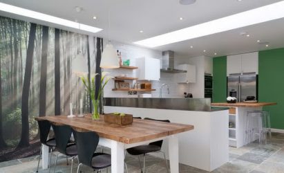 Отделка стен на кухне: 205+ Фото Вариантов (панели, ламинат, штукатурка). Как сочетать практичность с эстетикой?