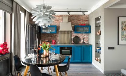 Отделка стен на кухне: 205+ Фото Вариантов (панели, ламинат, штукатурка). Как сочетать практичность с эстетикой?