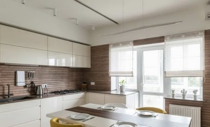 Отделка стен на кухне: 205+ Фото Вариантов (панели, ламинат, штукатурка). Как сочетать практичность с эстетикой?