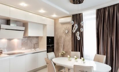 Отделка стен на кухне: 205+ Фото Вариантов (панели, ламинат, штукатурка). Как сочетать практичность с эстетикой?