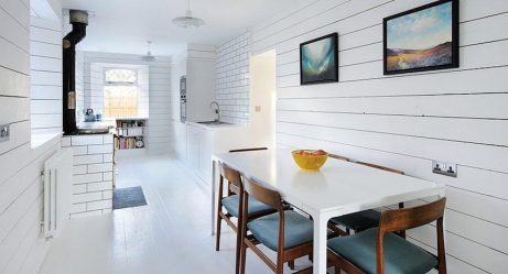 Отделка стен на кухне: 205+ Фото Вариантов (панели, ламинат, штукатурка). Как сочетать практичность с эстетикой?